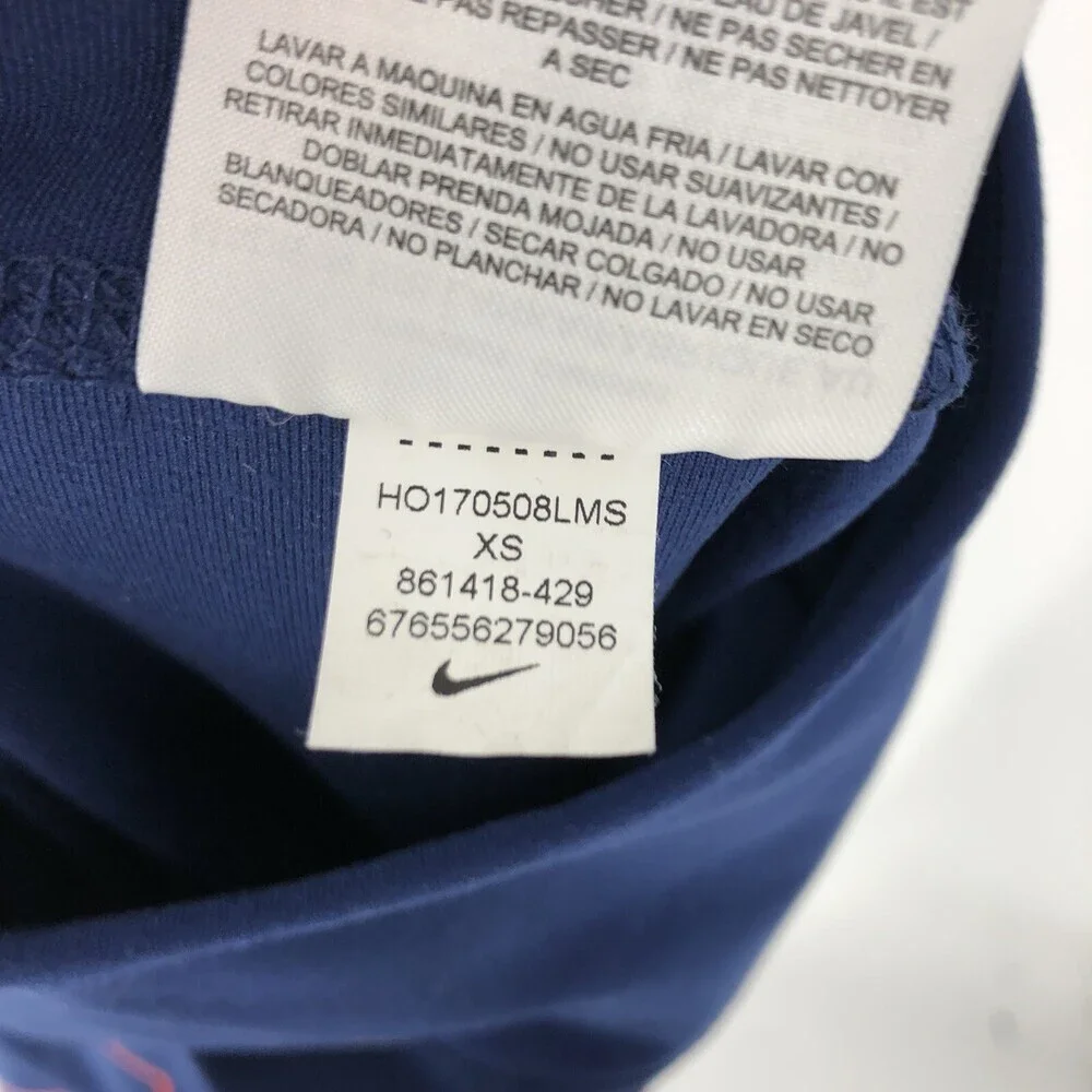 Nike Women's Legend Compression Logo Print Dri-Fit Navy Blue Leggings Size XS